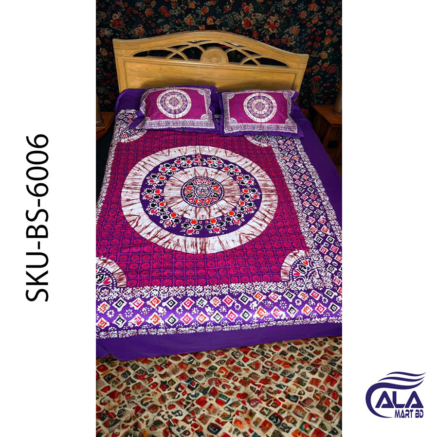 French Plum Cotton Bed Sheet Set