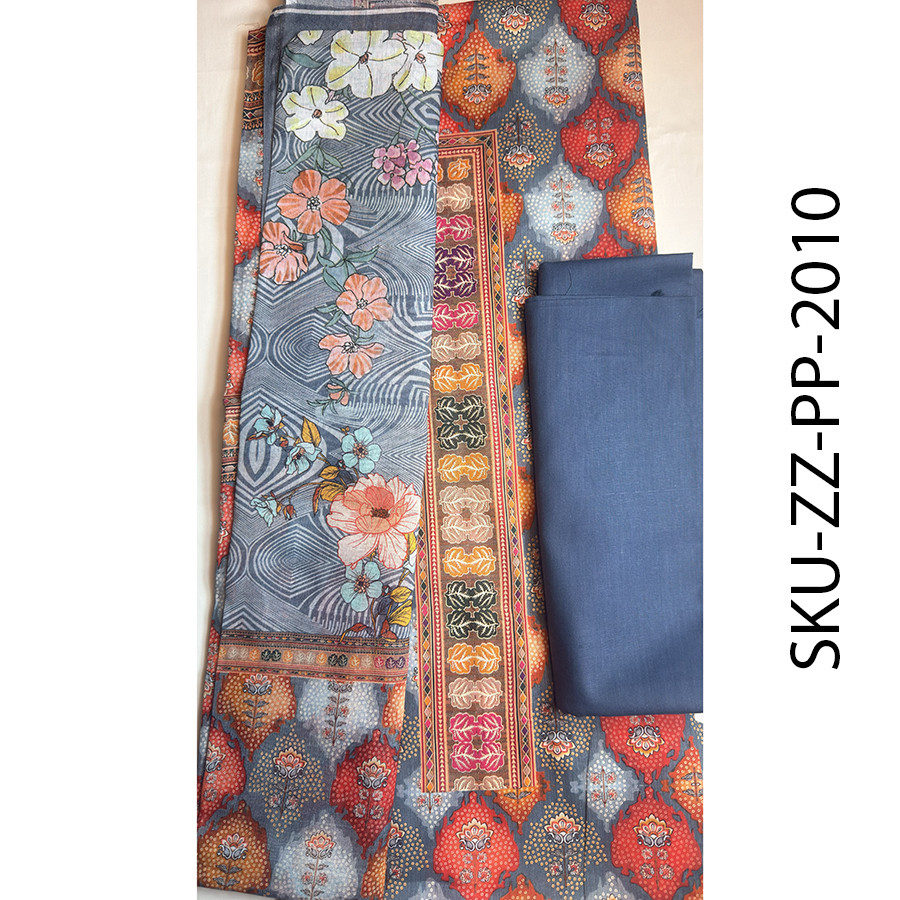 Zamzam Premium Plus Quality  Raw Sienna  Tree Lawn Collection – Three Piece Set